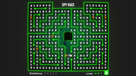 Image of Spy Race, 'Pac Man' style game